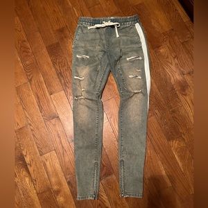 Pacsun Denim Distressed Joggers Pants Men Small
